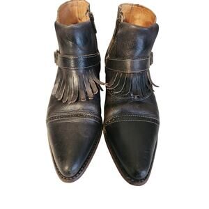 Bed Stu Dipper Booties Sz 9 Brown Cobbler Series  Preppy Festival Fringe Western
